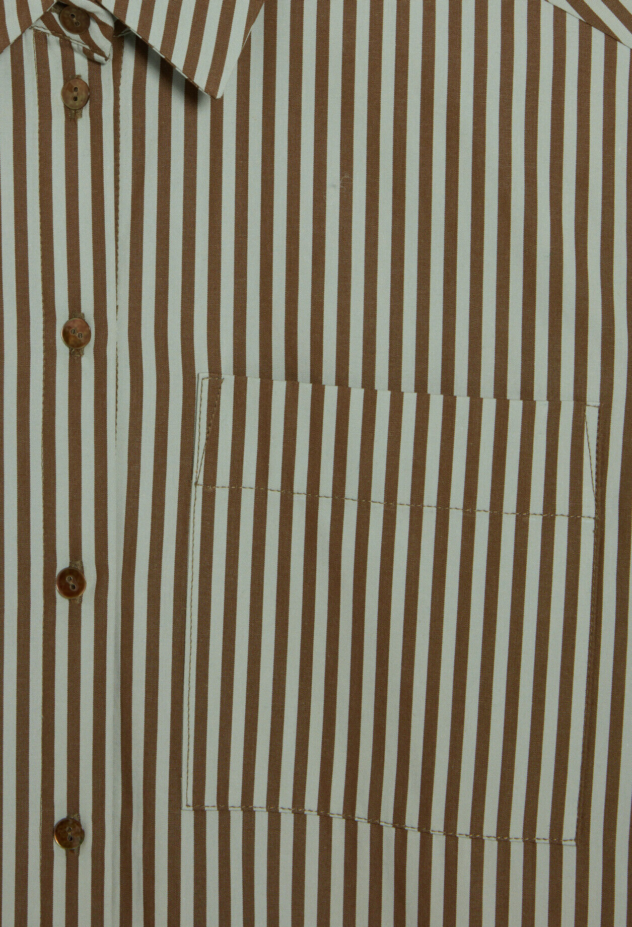 Hemdbluse mit Streifen-Design Grün