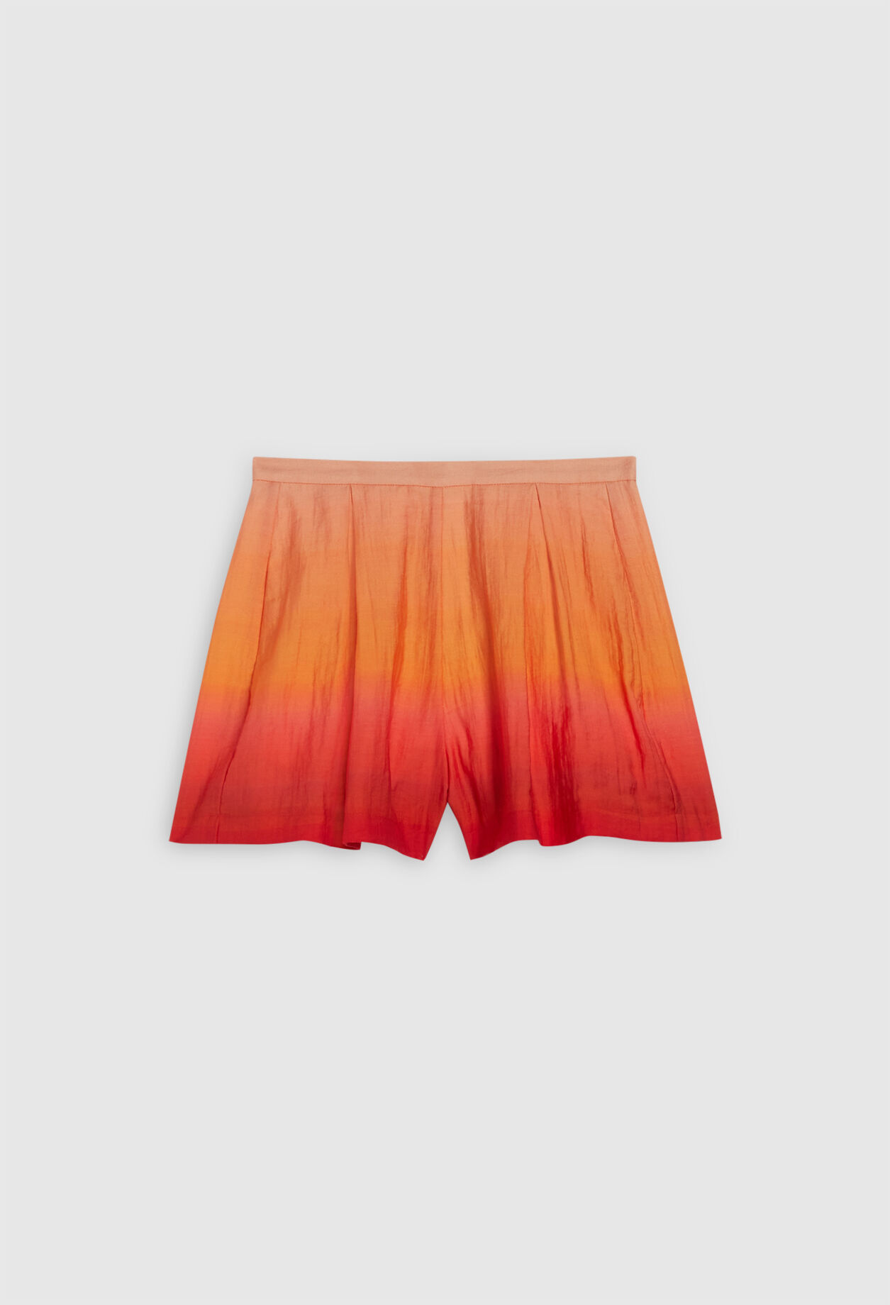 Ausgestellte, plissierte Shorts