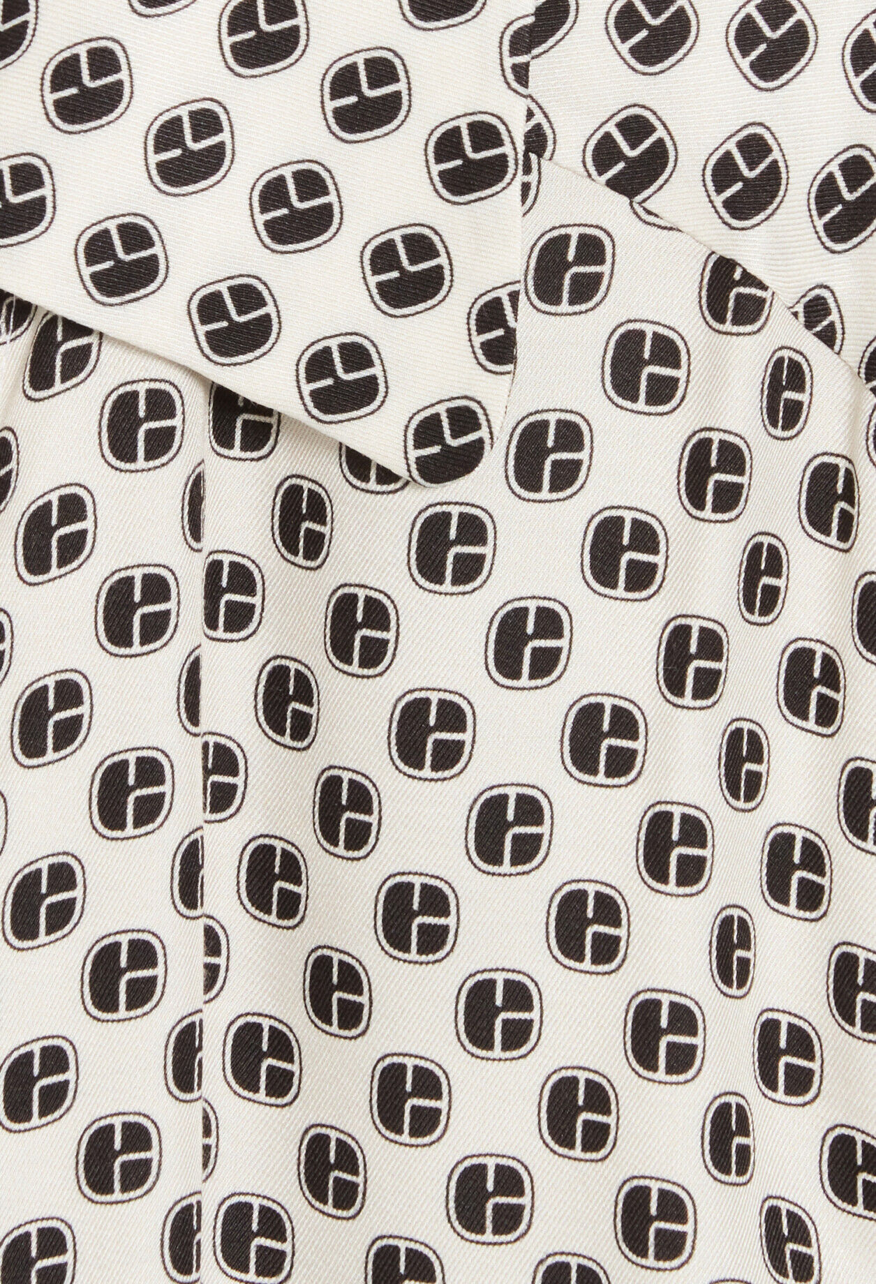Schwarz-weißes Wickelkleid mit Print