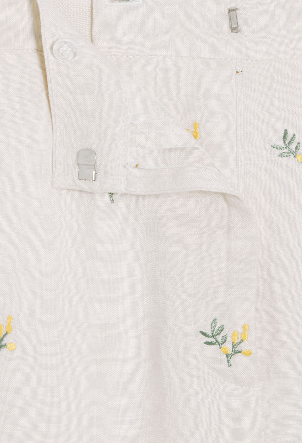 Hose mit Stickerei, Mimose