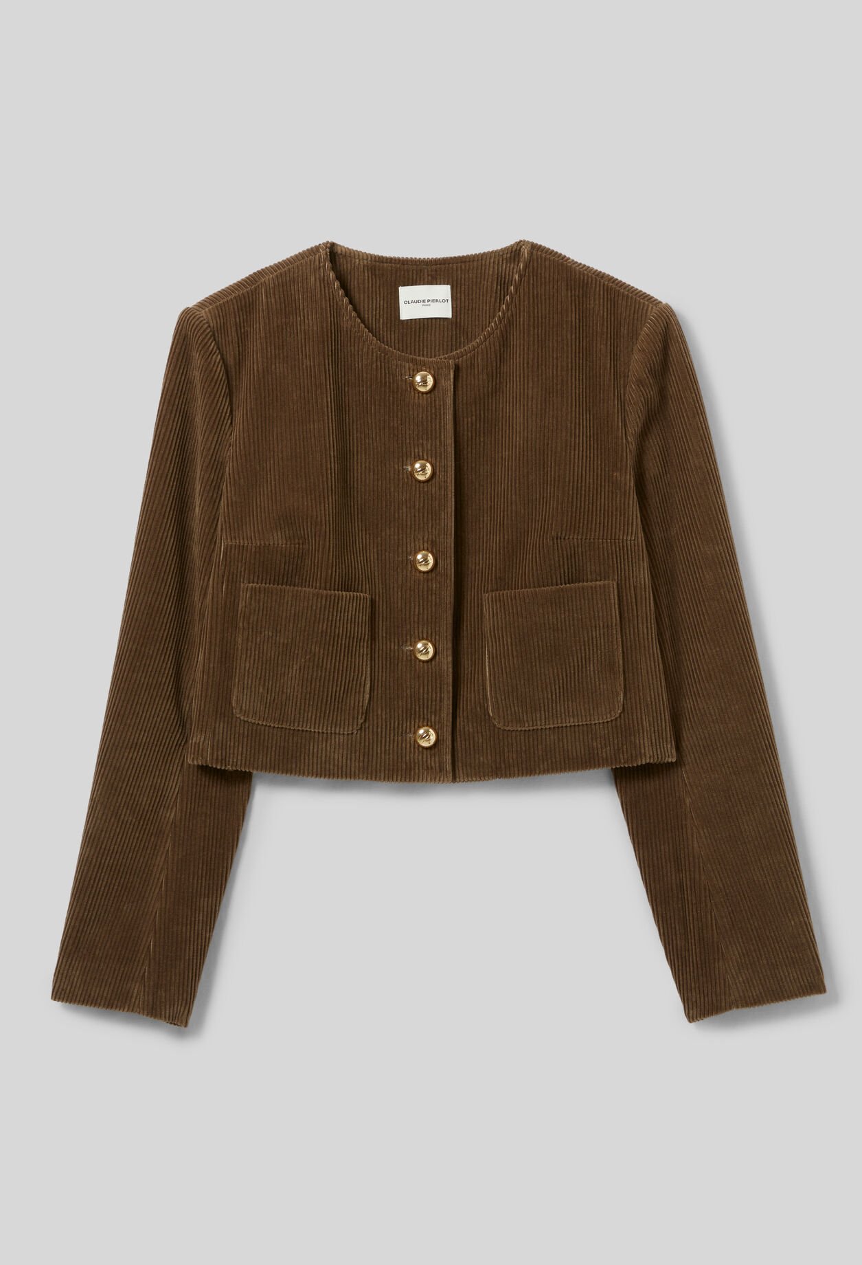 Kurze Boxjacke aus Samt