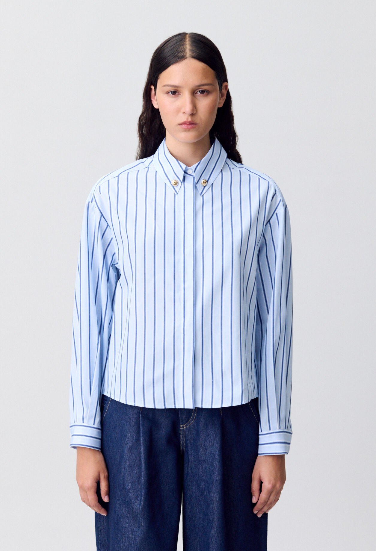 Gestreiftes Oversize-Hemd