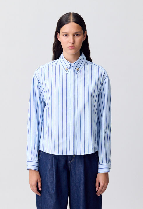 Gestreiftes Oversize-Hemd