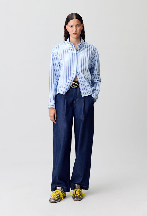 Gestreiftes Oversize-Hemd
