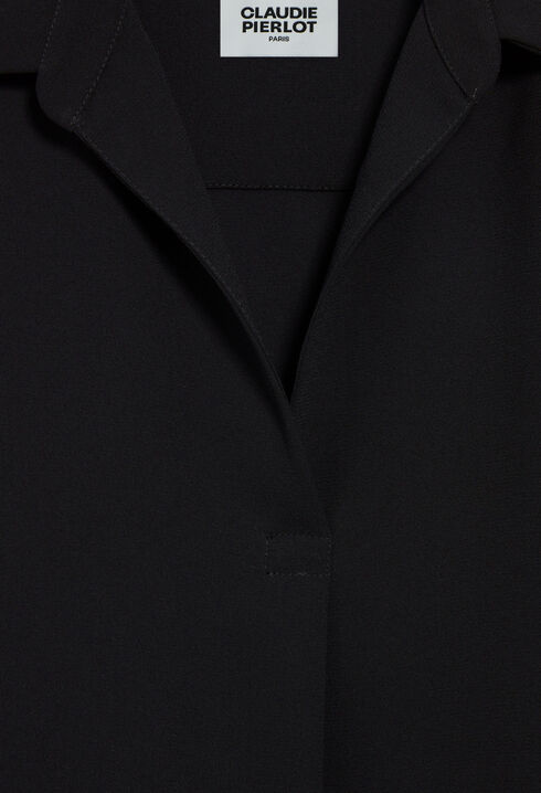 Fließende schwarze Bluse 