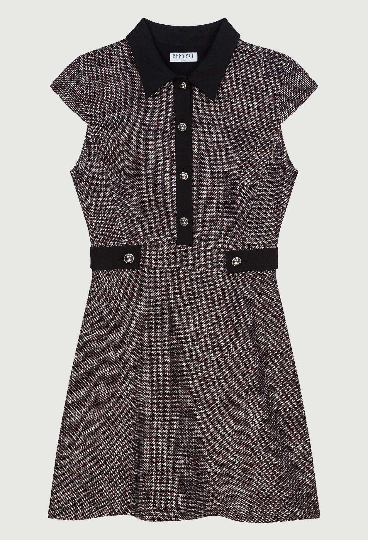 Kurzes Kleid mit Hemdkragen