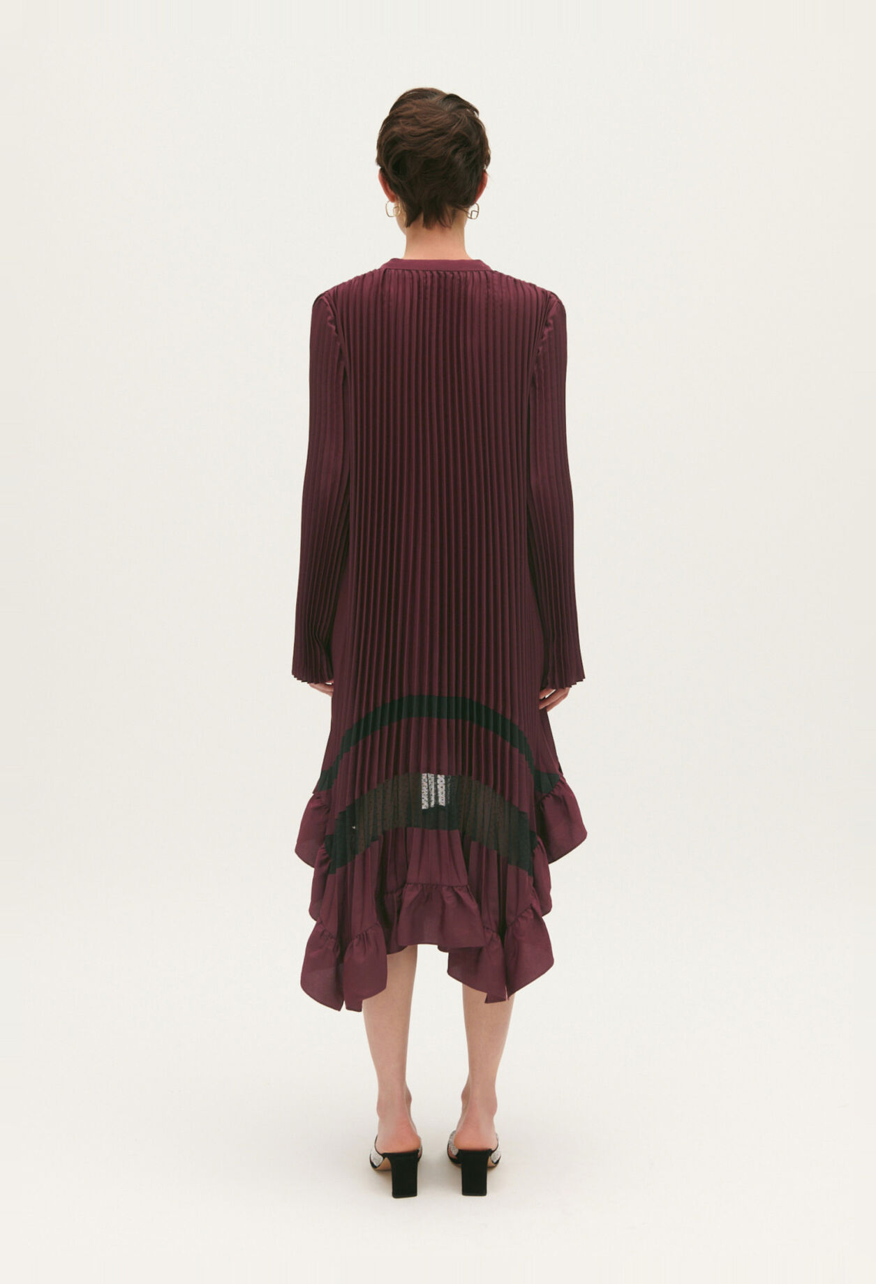 Plissiertes Midikleid