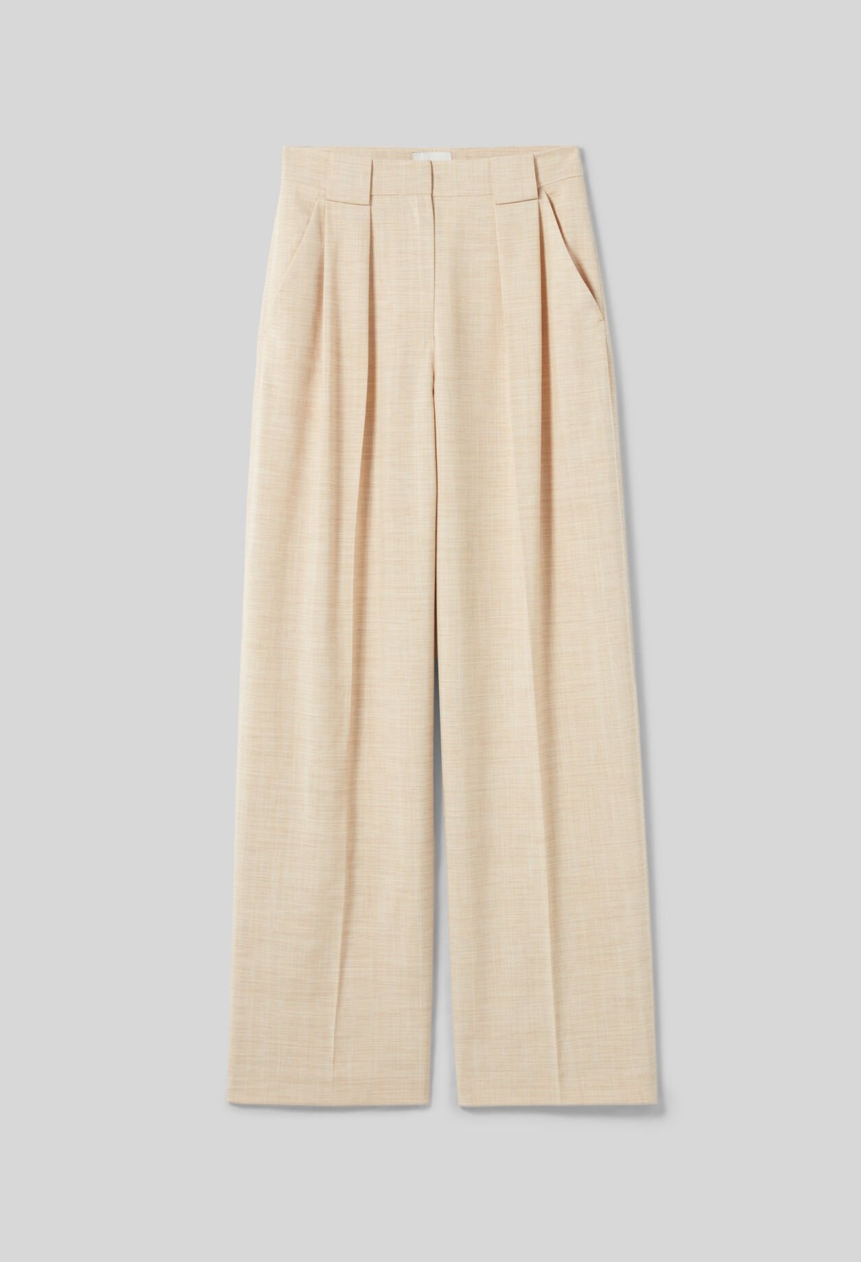 Weite Hose mit hoher Taille