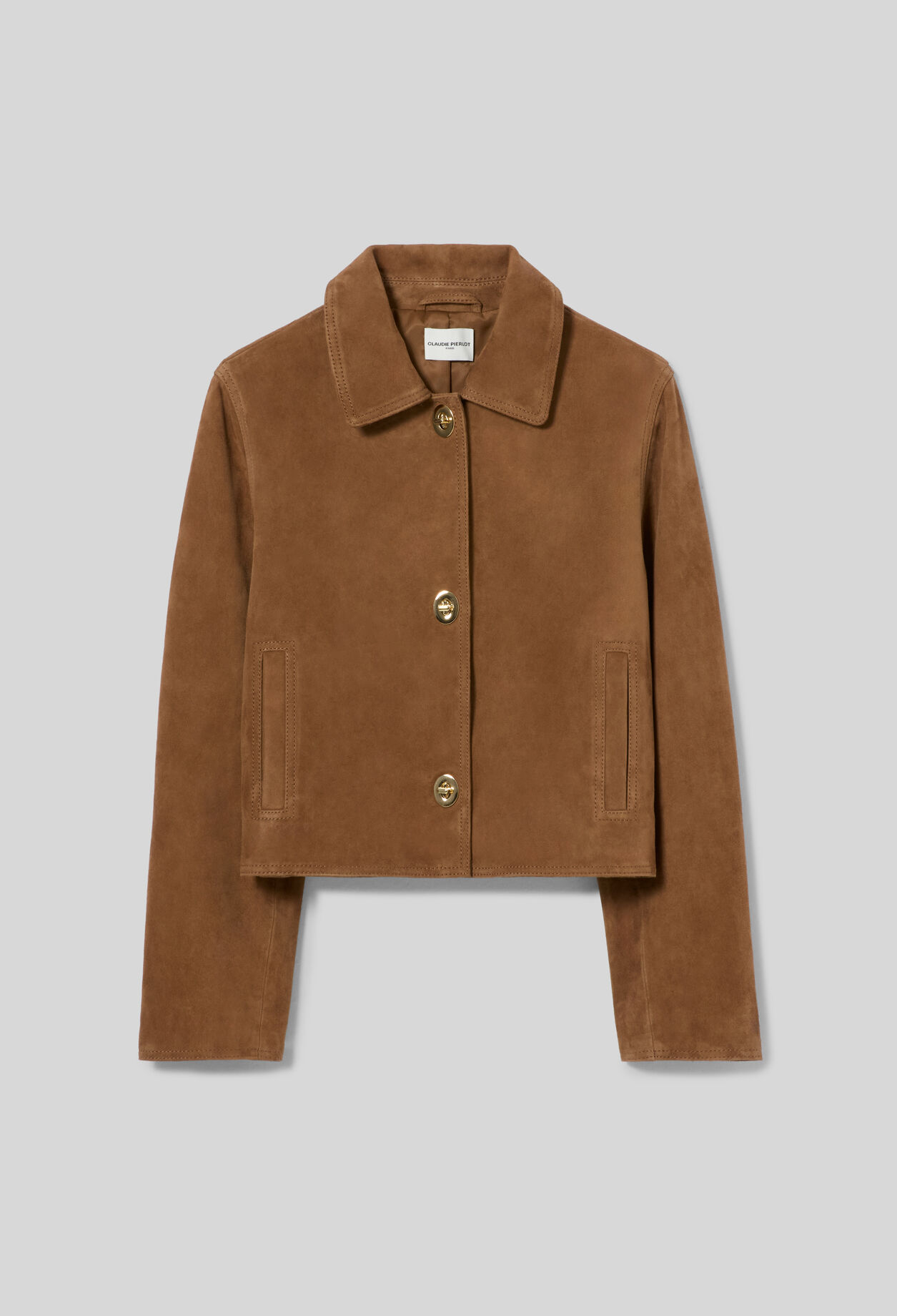 Kurze Wildlederjacke