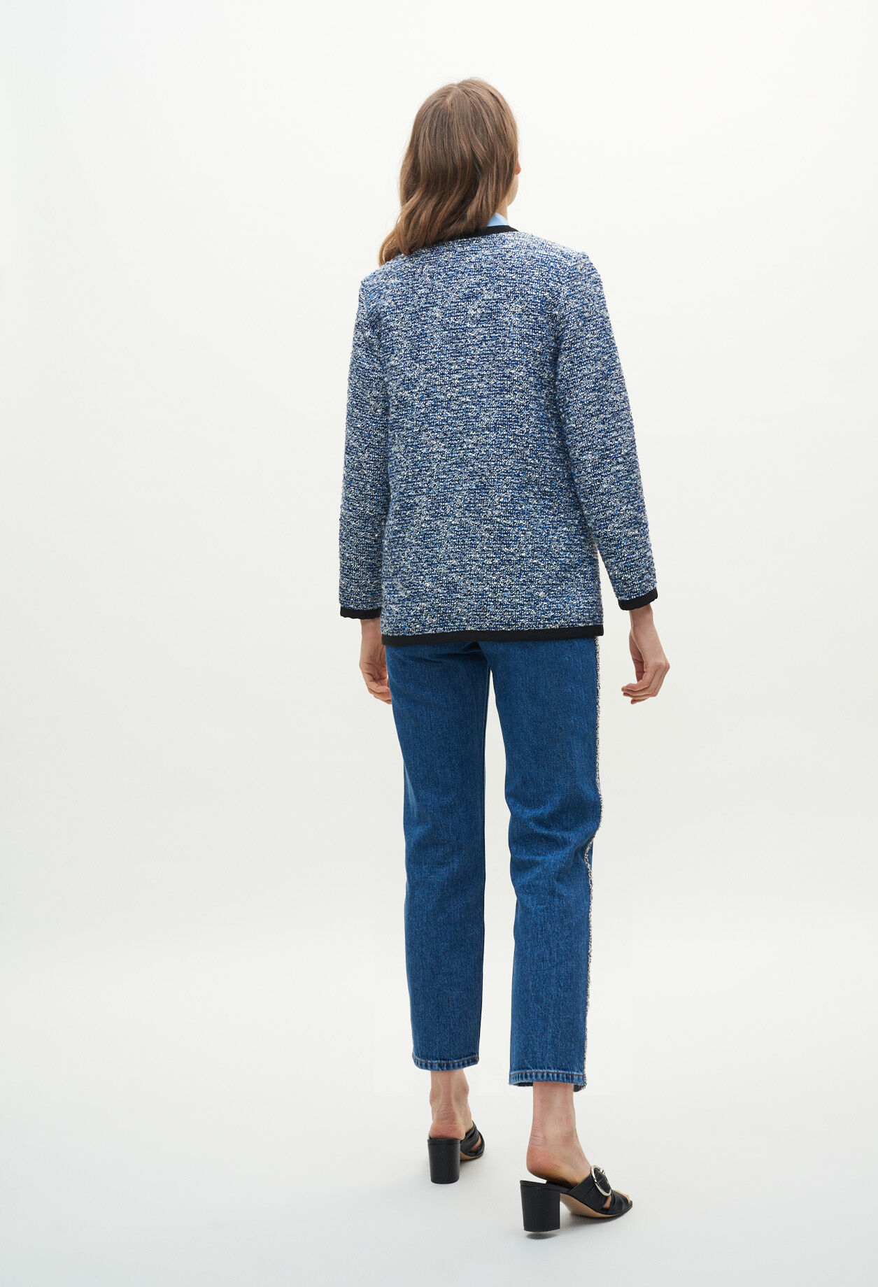 Tweedjacke mit Borten