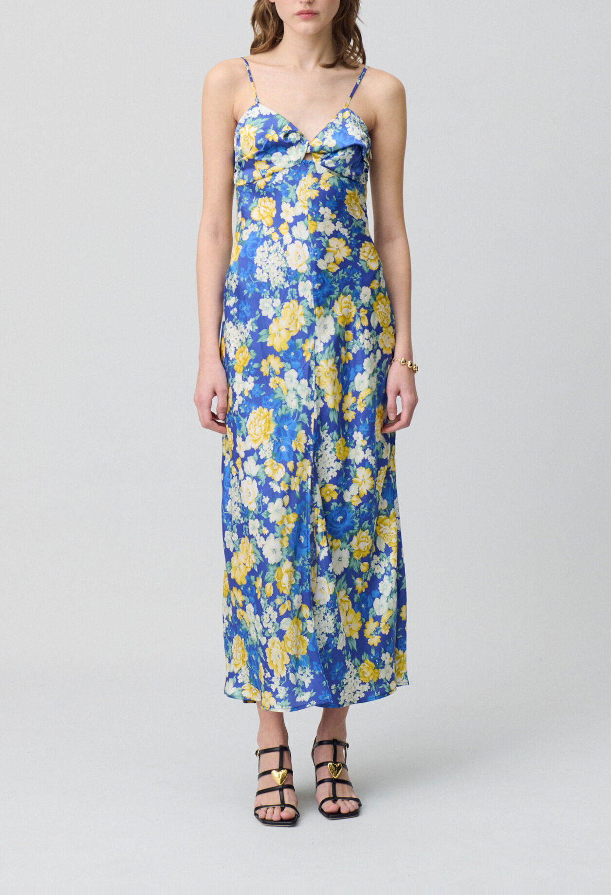 Langes Kleid Blumenmuster