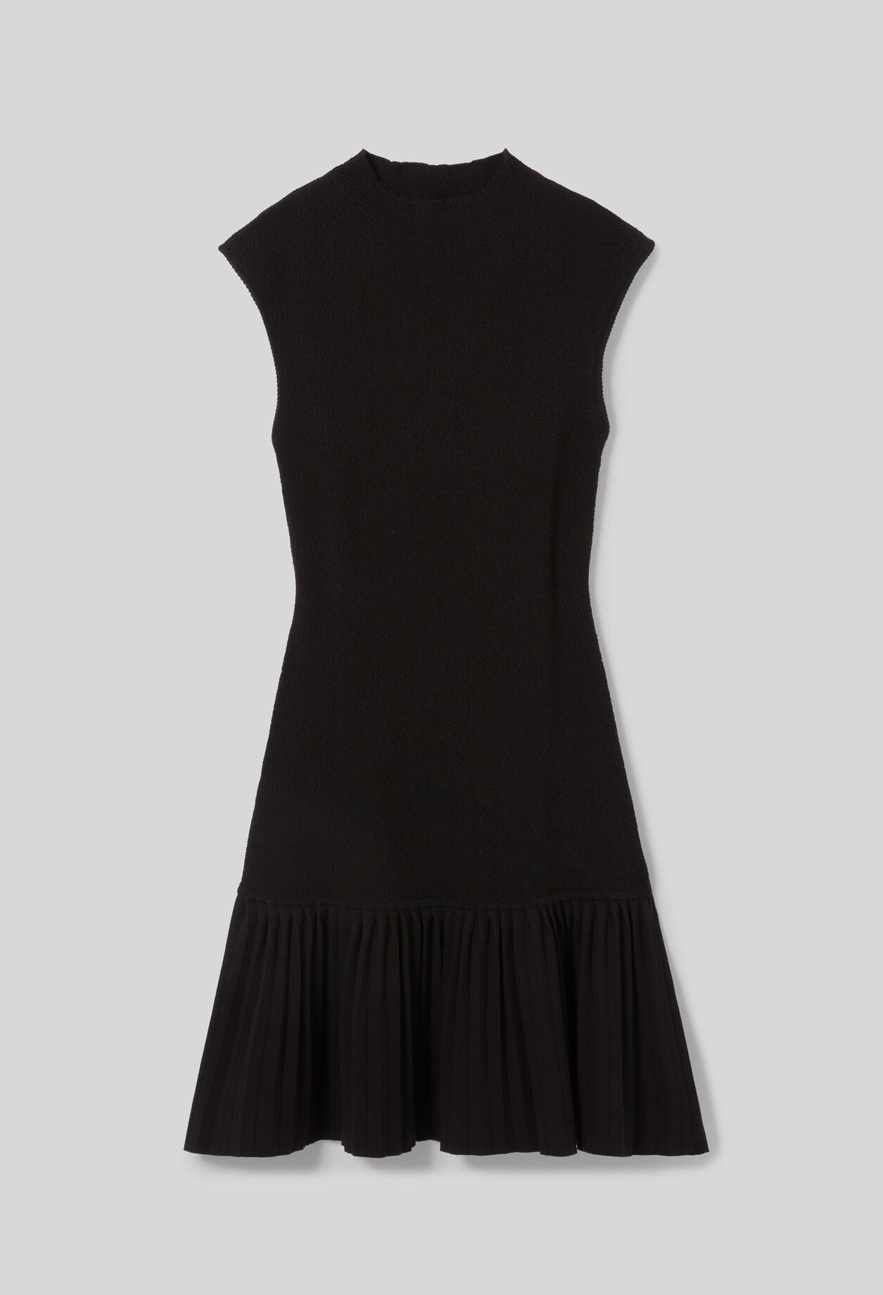 Plissiertes Strickkleid