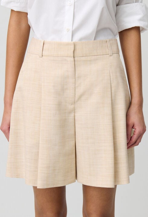Plissierte Shorts