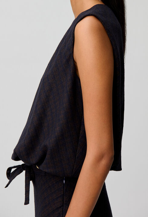 Kurzes blusiges Top