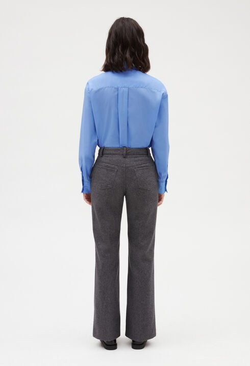 Flare-Hose, grau meliert