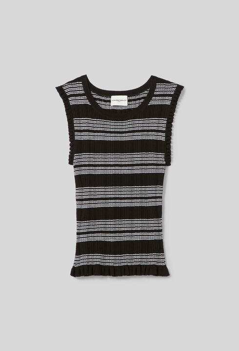 Top aus feinem Strick 