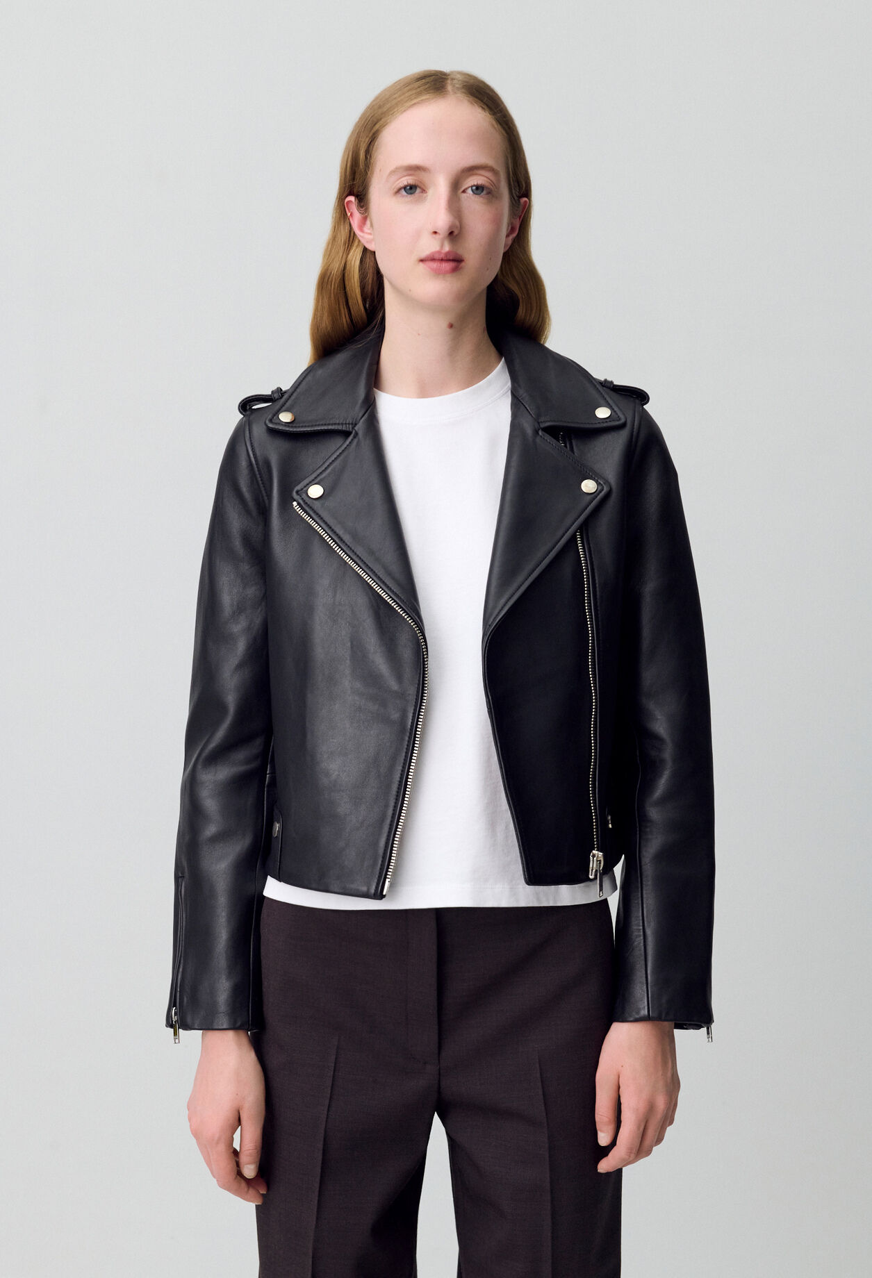 Leder Jacke