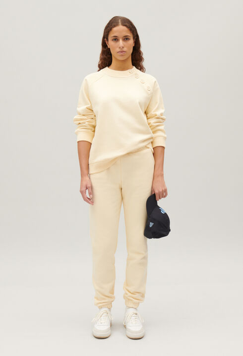 Sweatshirt mit Knopfbesatz