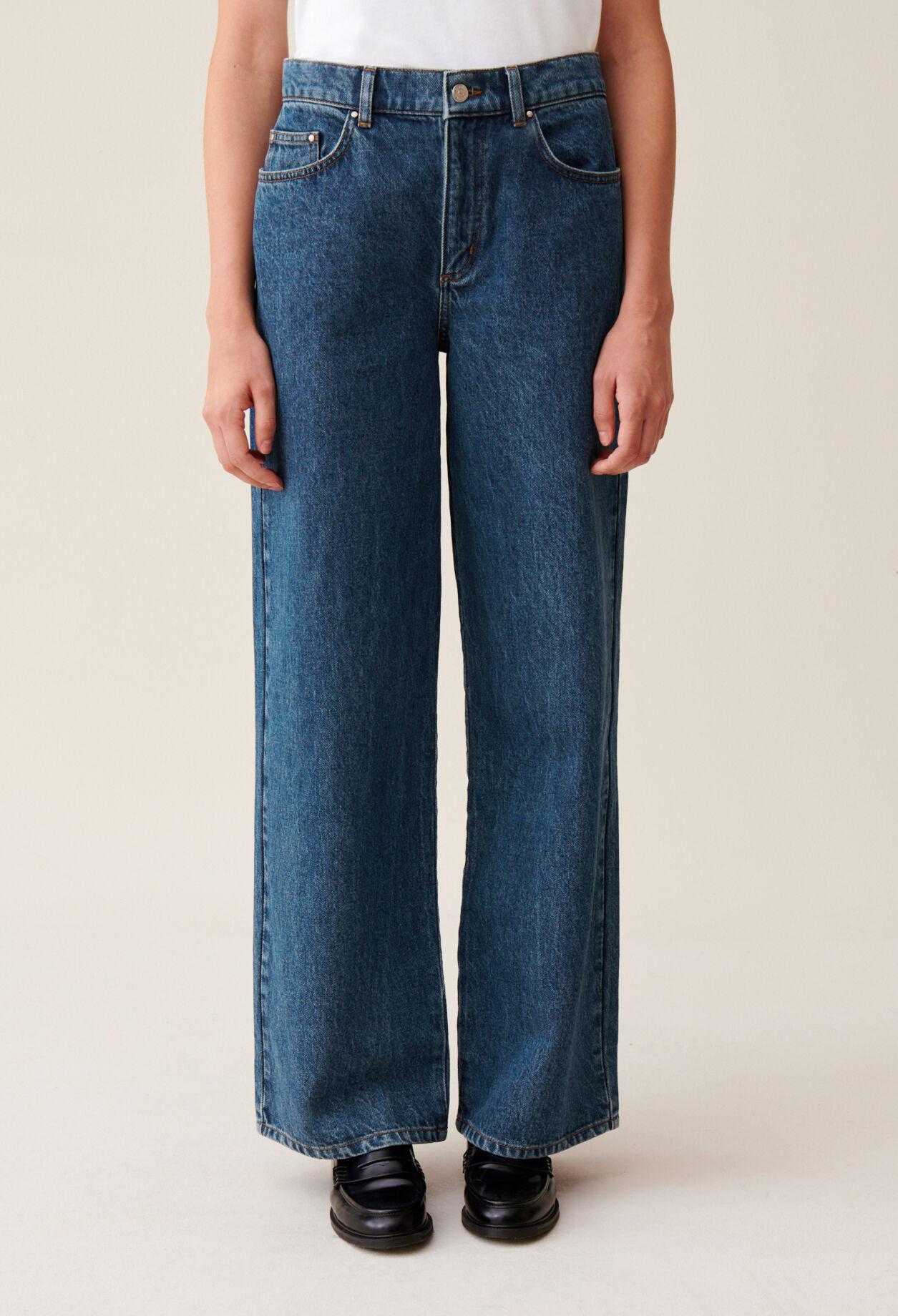 Jeans Michel, dunkelblauer Baggy