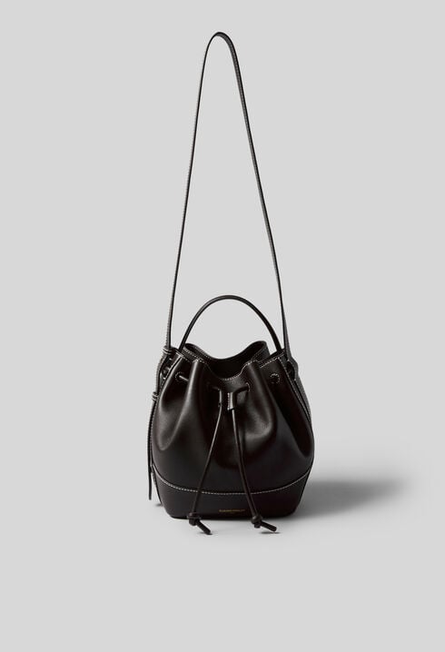 Ledertasche in Beutelform