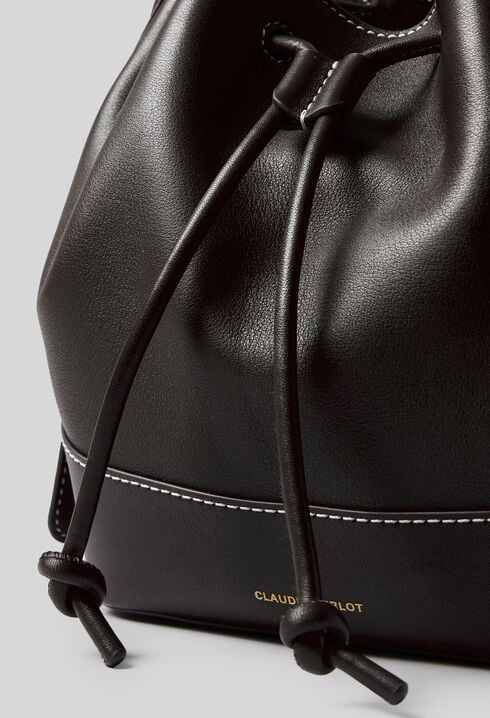 Ledertasche in Beutelform