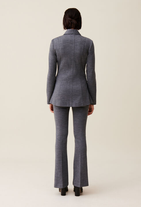Taillierter Reißverschluss-Blazer