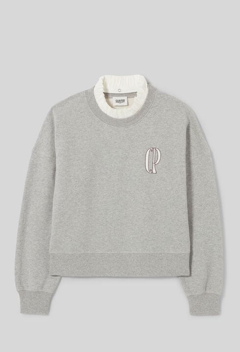 Sweatshirt mit Kragen