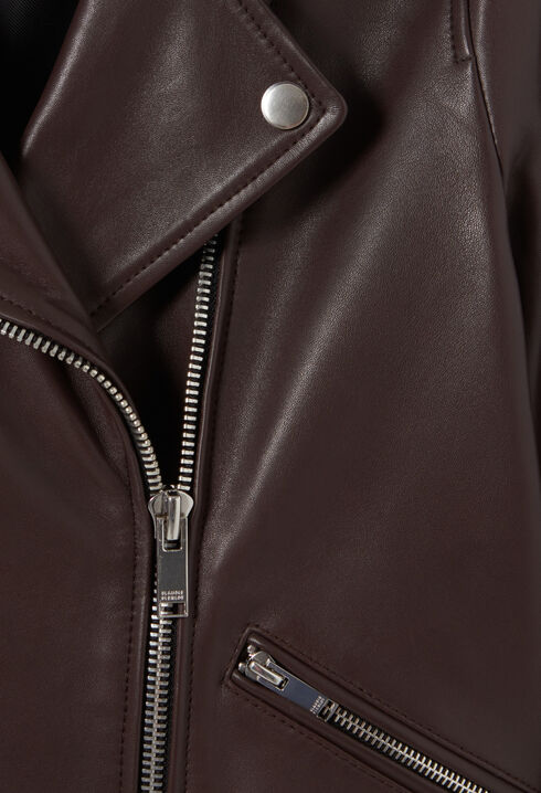 Glattlederjacke
