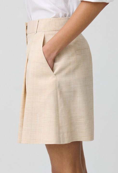 Plissierte Shorts