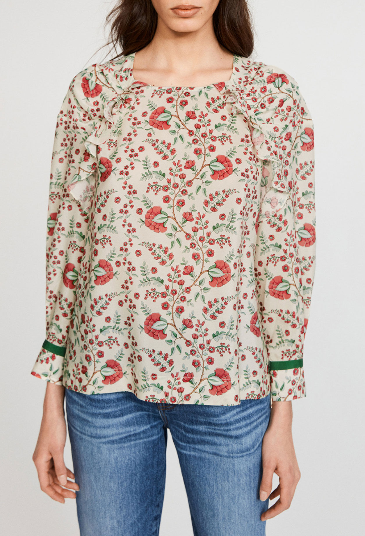 Blumenbluse