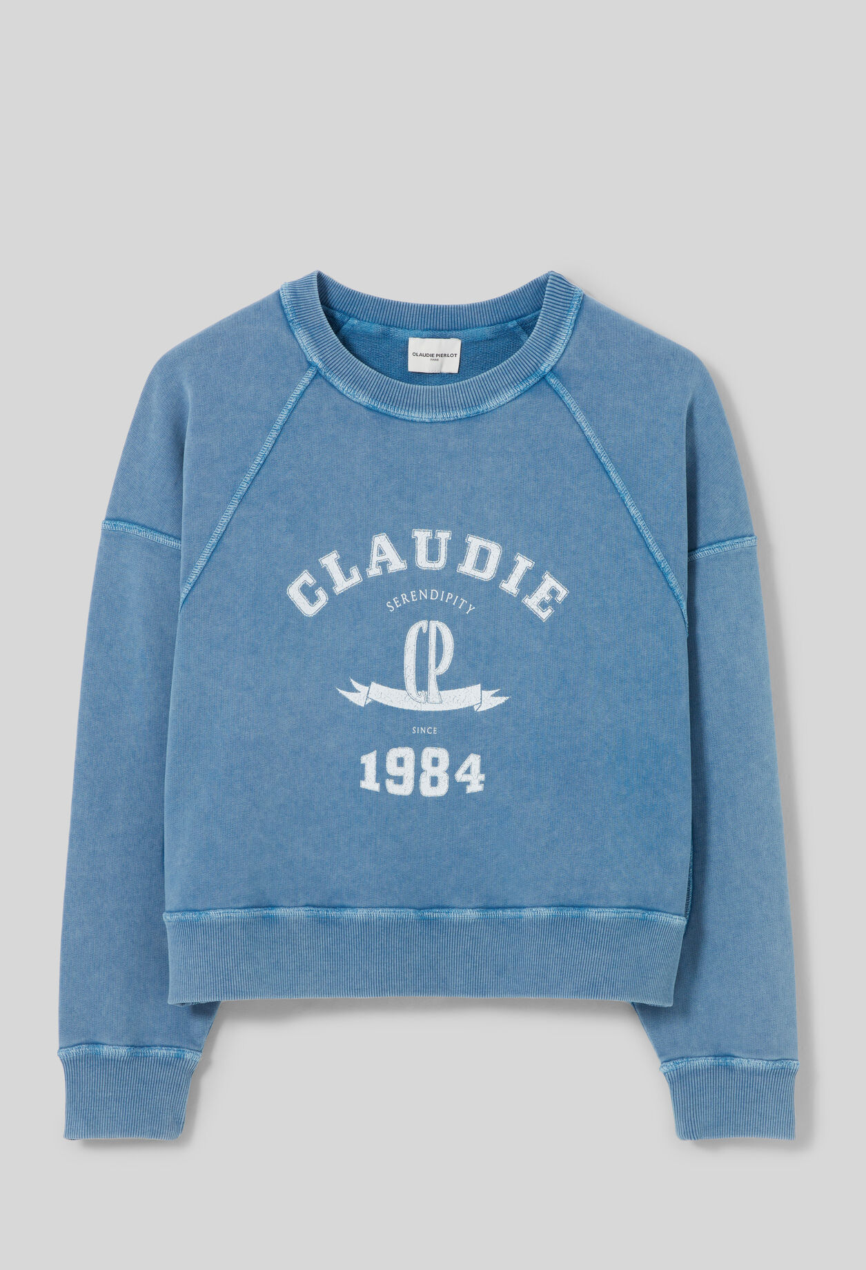 Sweatshirt verwaschener Baumwolle