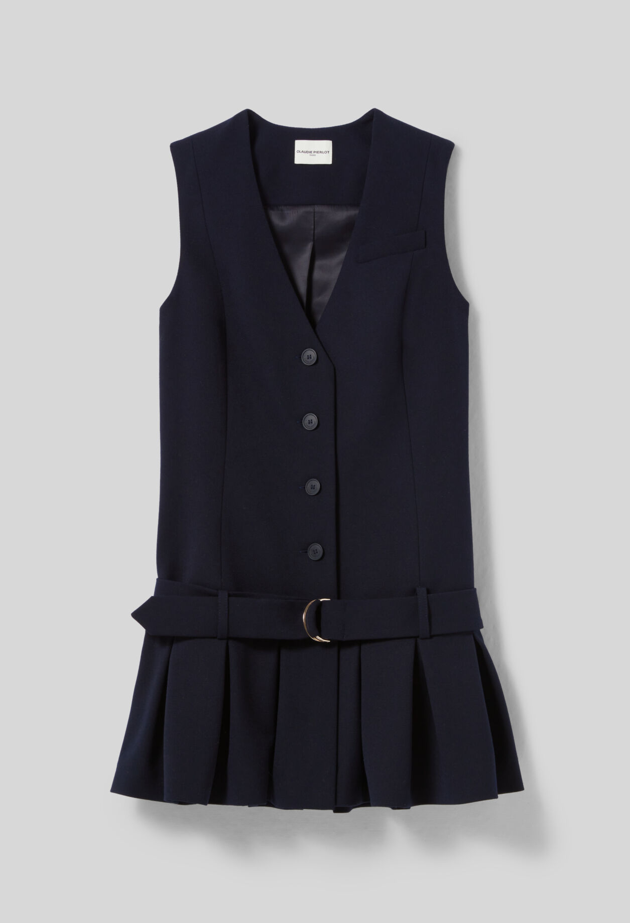 Gefaltetes kurzes Kleid