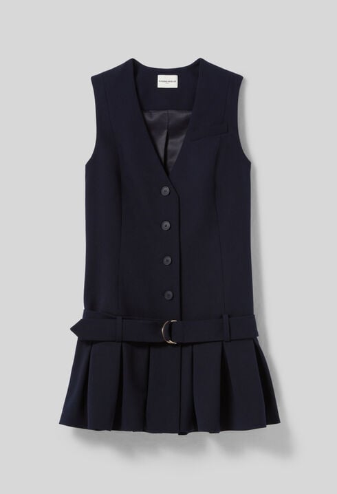 Gefaltetes kurzes Kleid
