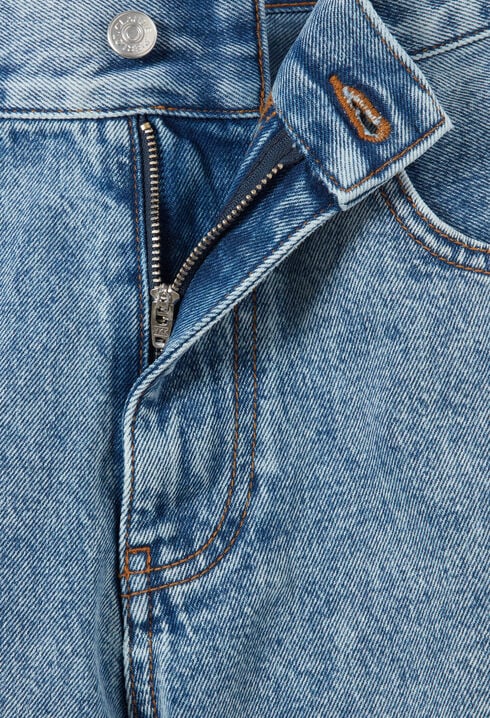 Denim-Shorts mit geradem Bein