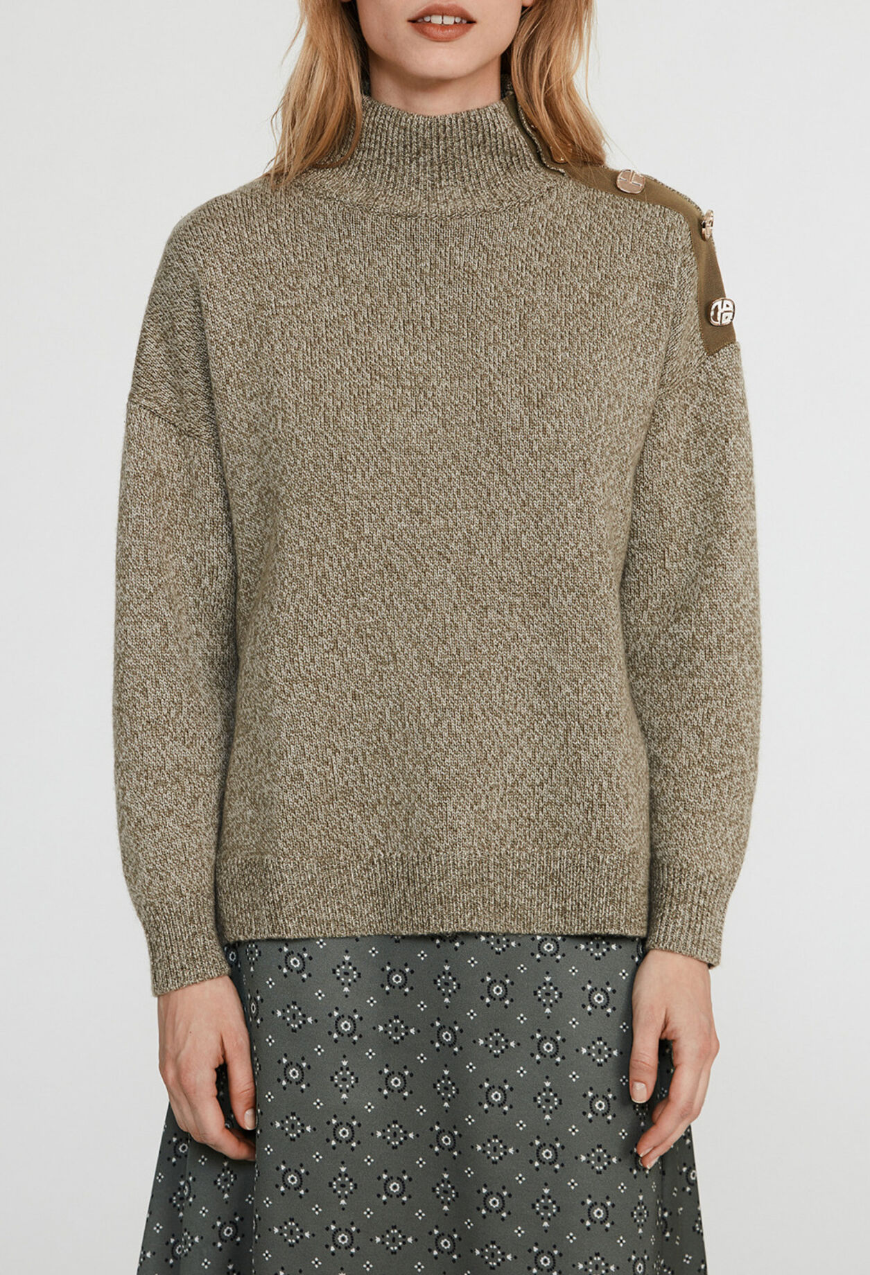 Oversize-Pullover aus Wolle