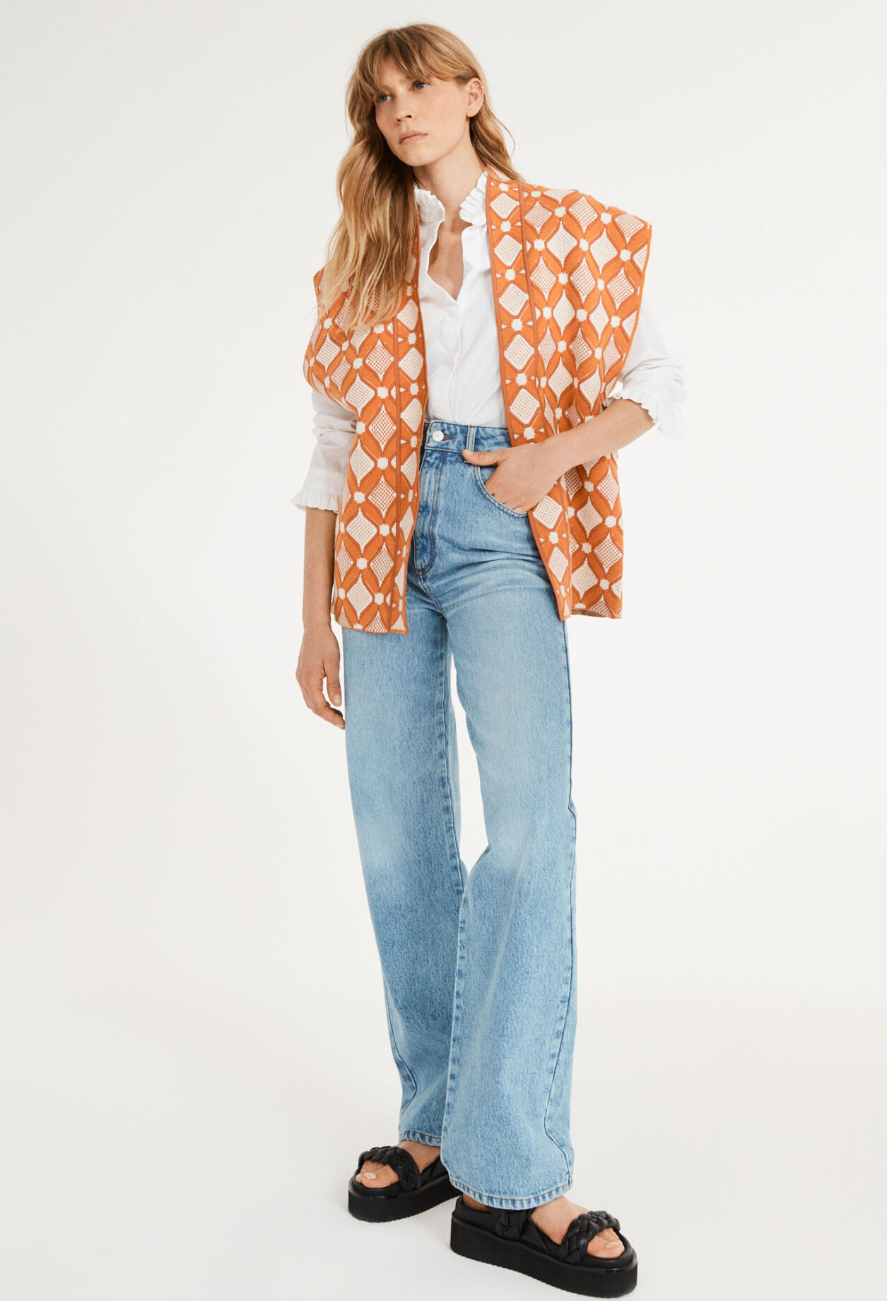 Lockerer Cardigan aus Bio-Baumwolle