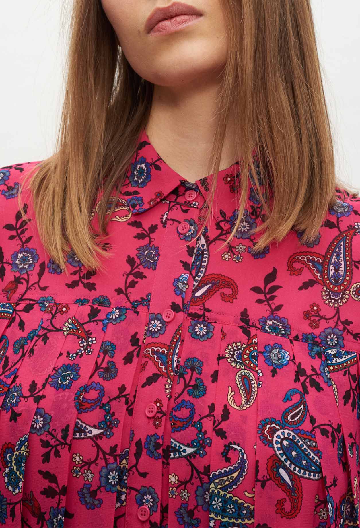 Hemdkleid mit Paisley-Muster