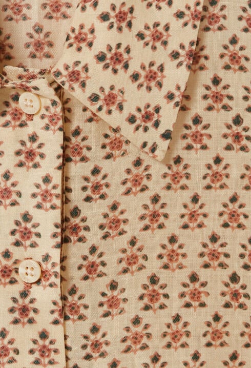 Kurzärmliges Kleid mit Print