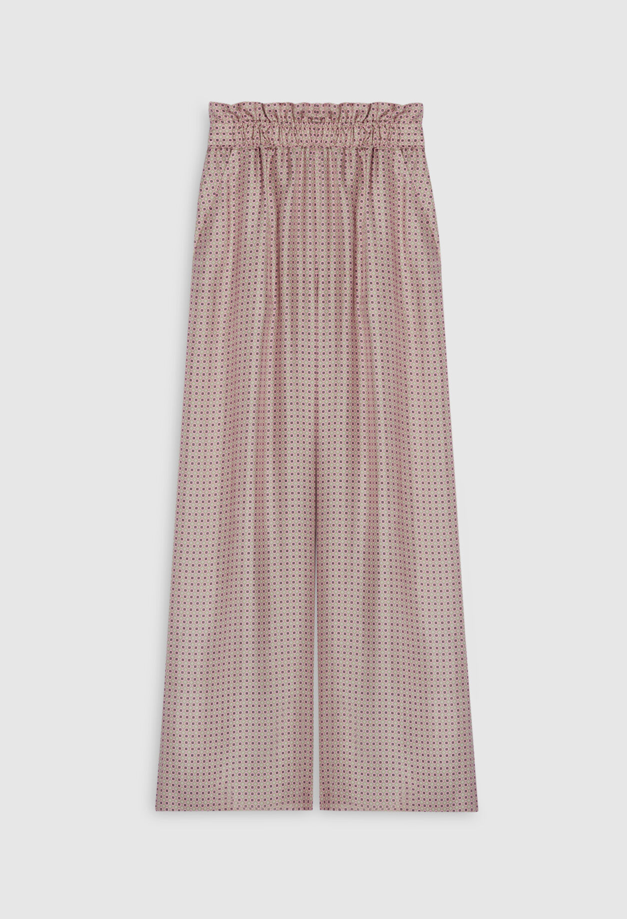 Weite Seidenhose, rosa