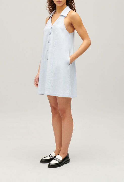 Kurzes, gekn&ouml;pftes Babydoll-Kleid