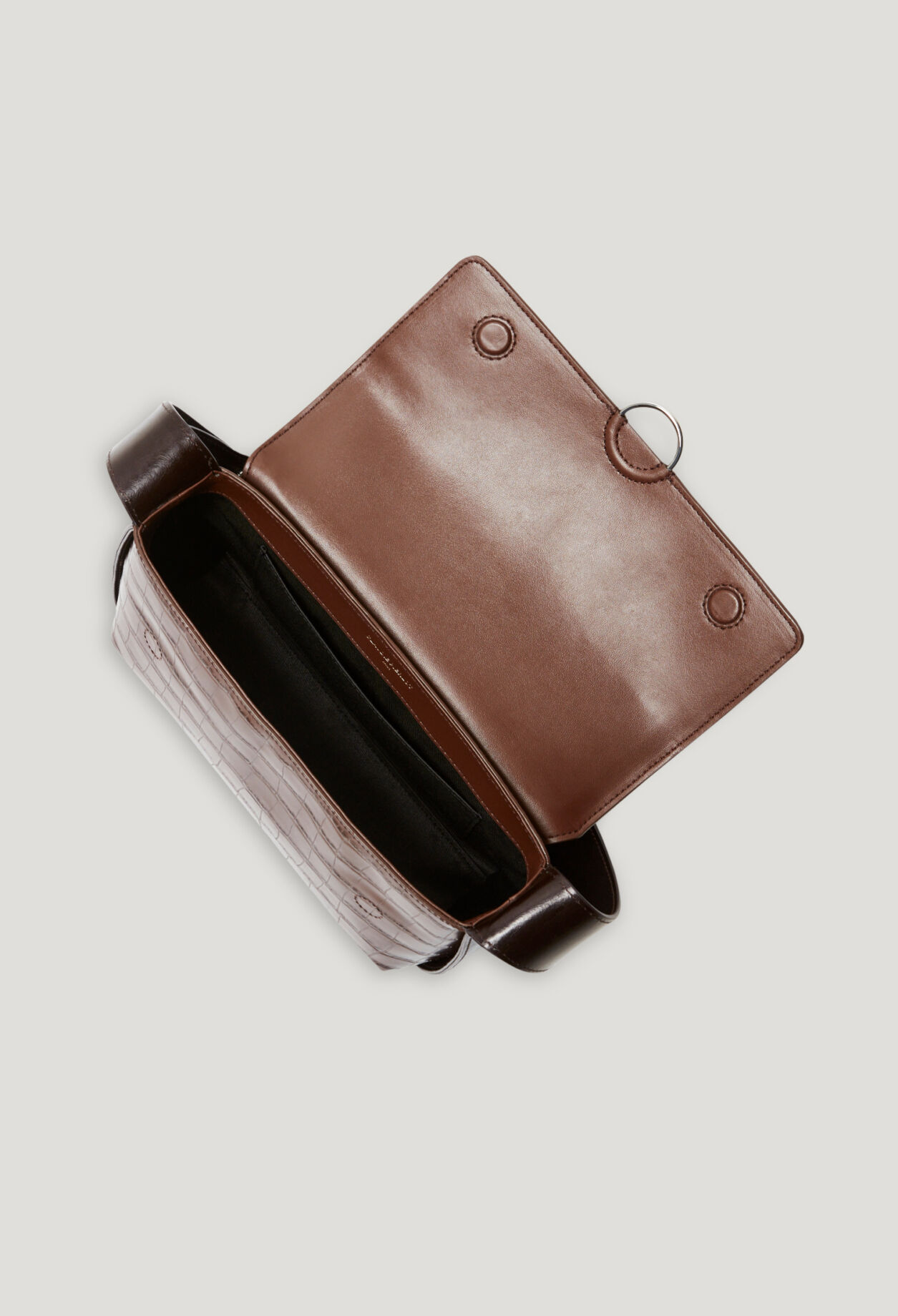 Braune Tasche Alix aus Materialmix