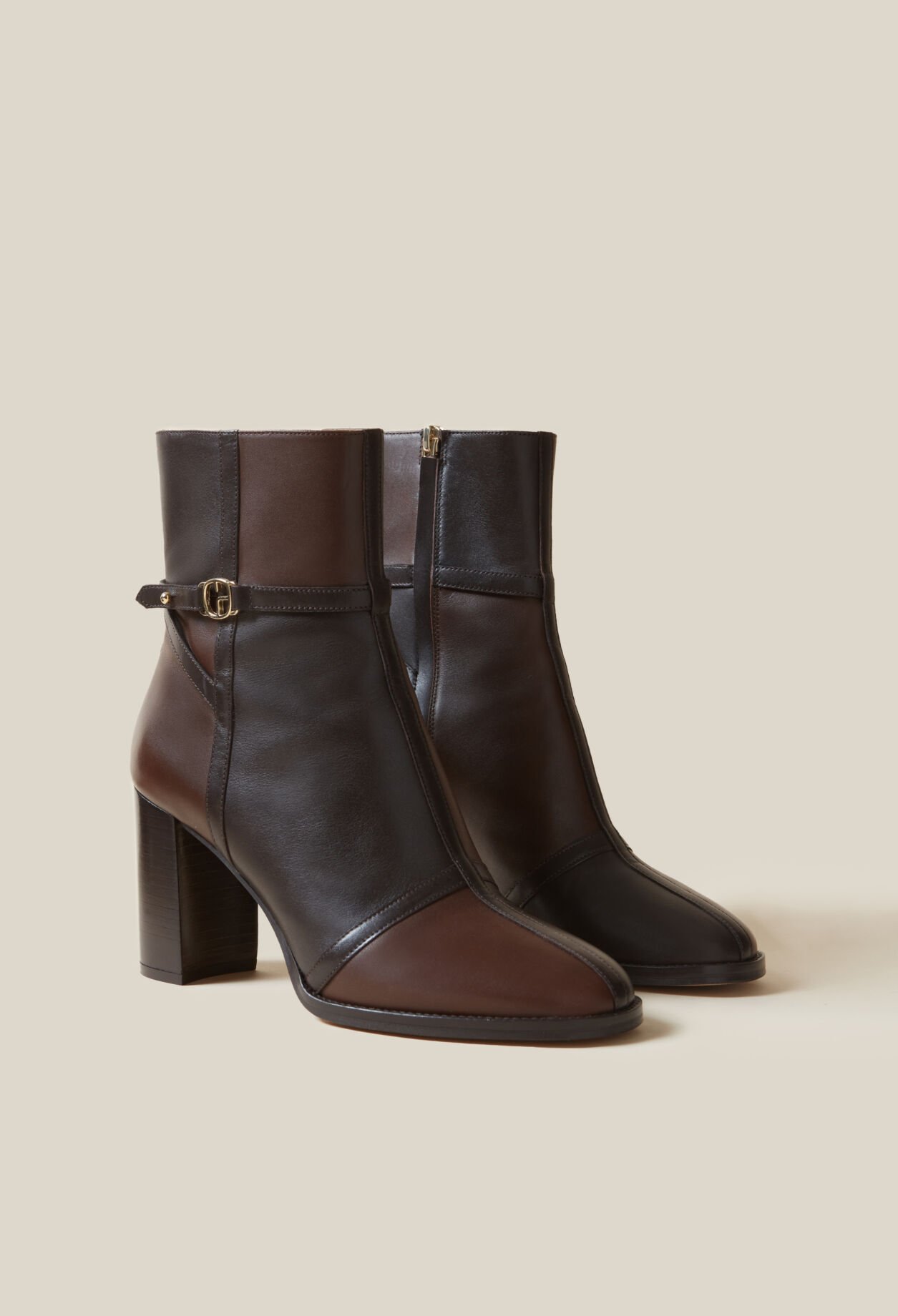 Patchwork-Lacklederstiefel