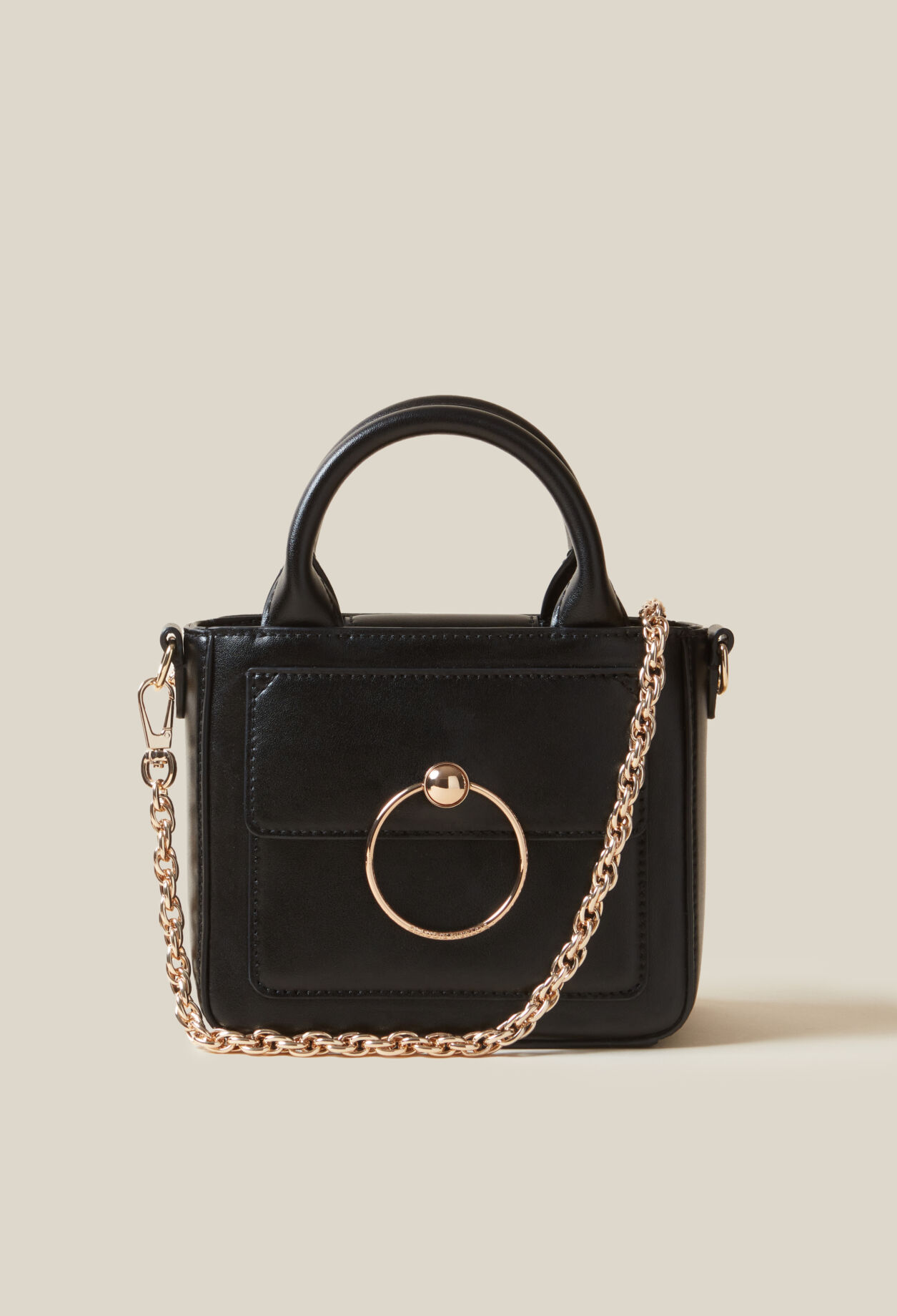 Mini-Tasche Anouck Glattleder Kette