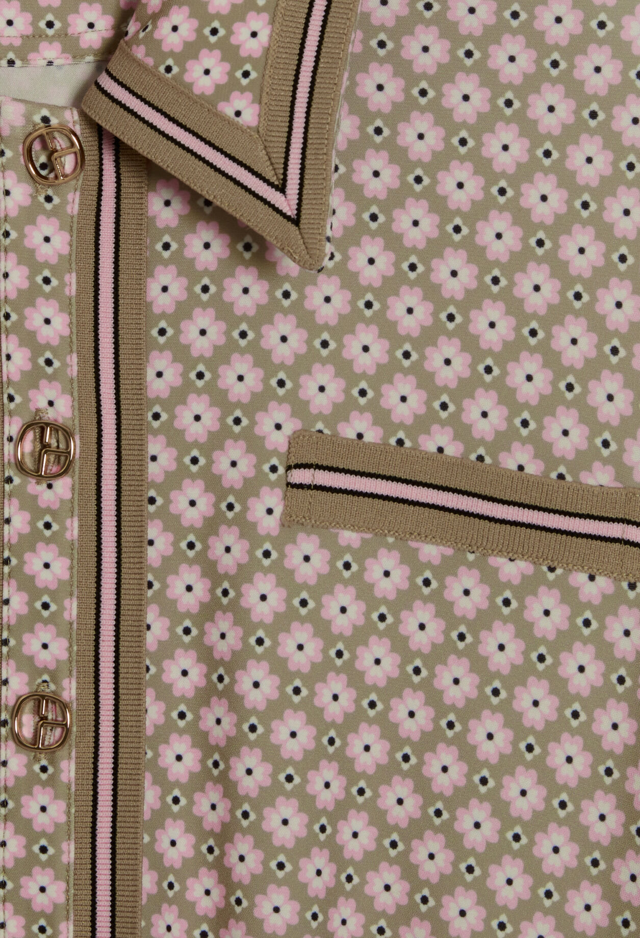 Mittellanges Hemdkleid, rosa