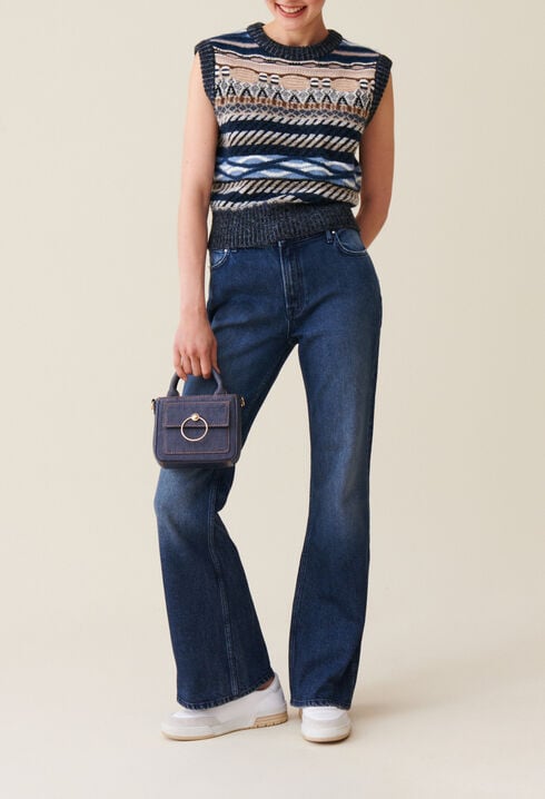 Denim-Jeans im Flared-Stil