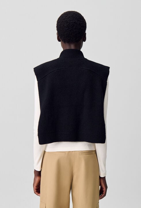 Ärmelloses Stricktop