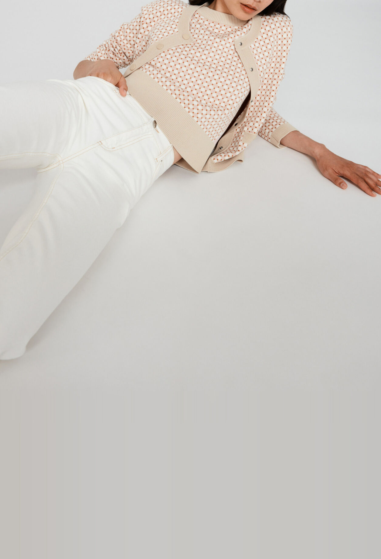 Strick-Cardigan mit Motiv
