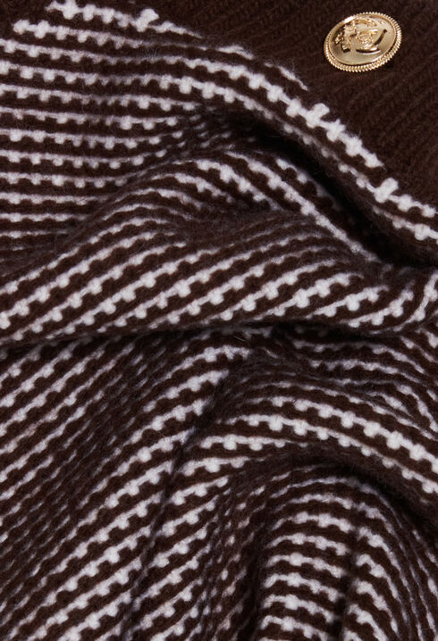 Zweifarbiger Strickpullover