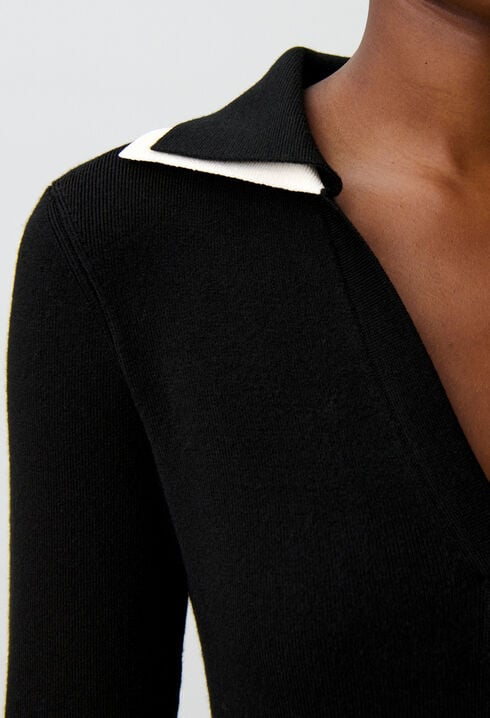 Langes Strickkleid