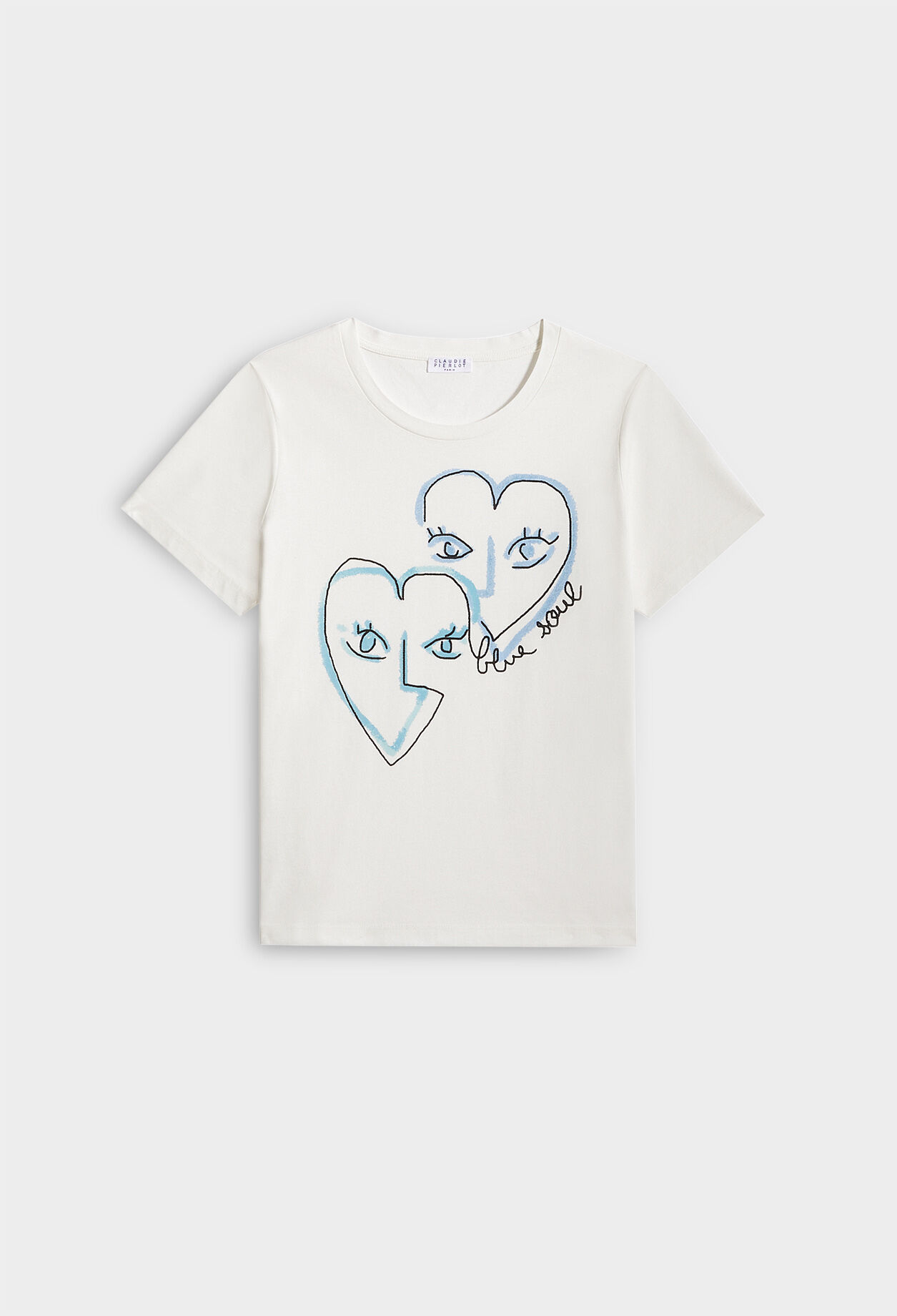 T-Shirt mit Siebdruck aus Bio-Baumwolle